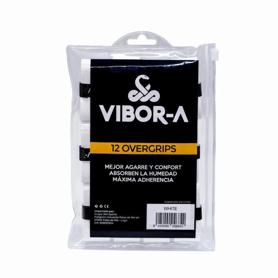 Vibora Liso Sac Blanc 12 Overgrips