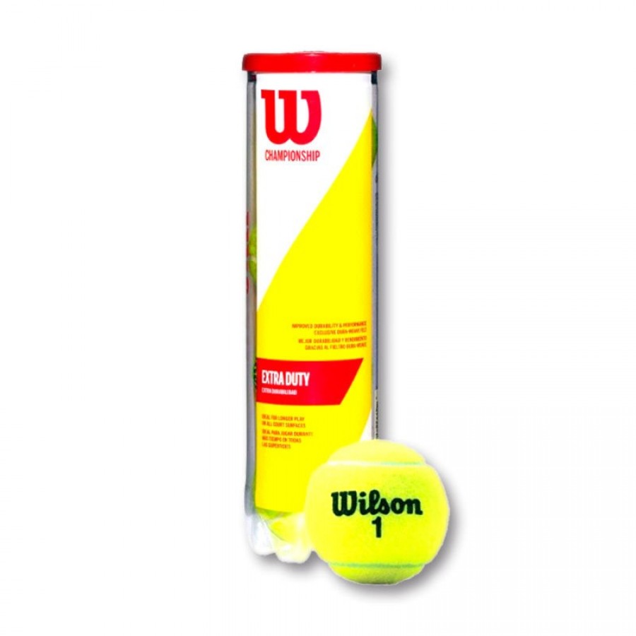 Bote de 4 Pelotas Wilson Championship Extra Duty