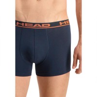 Boxers Head Basic Marino Naranja 2 Unidades