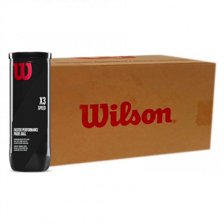 Cajon 72 Pelotas - 24 Botes de 3 pcs - Wilson Padel X3 Speed