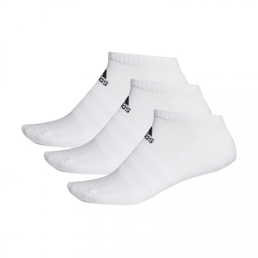 Adidas Cush Low White Socks 3 Paires