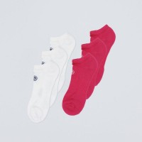 Chaussettes Bidi Badu No Party XXL No show Move Rose Blanc 6 Paires