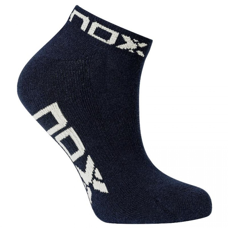 Socks Nox Tobillero Marino White 1 Pair