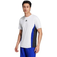 T-shirt adidas Freelift Pro Blanc Bleu Noir