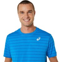 Camiseta Asics Court Stripes SS Azul