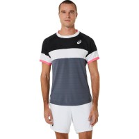 Camiseta Asics Match SS Top Negro Gris