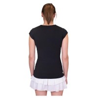 Camiseta Bidi Badu Crew V-Neck Negro Mujer