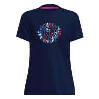 Bidi Badu New York Chill Bleu fonce Rouge T-Shirt Femme