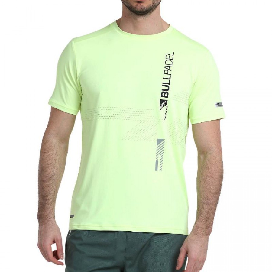 Bullpadel Adive T-Shirt Yellow Sulfur Fluor