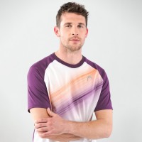 Camiseta Head Performance Lila Print