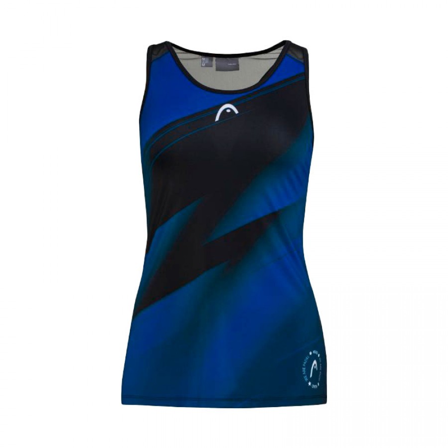 Camiseta Head Play Royal Print Padel Mujer