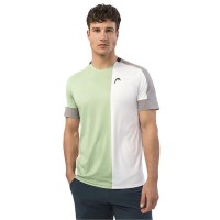 Camiseta Head Play Tech Blanco Verde