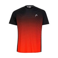 Camiseta Head TopSpin Negro Print Vision