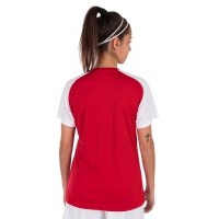 Camiseta Joma Academy IV Rojo Blanco Mujer