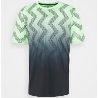 Camiseta Kswiss Hypercourt Print Crew Verde Neon Suave