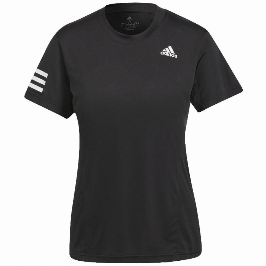 Short Sleeve T-Shirt Adidas Club Black Woman