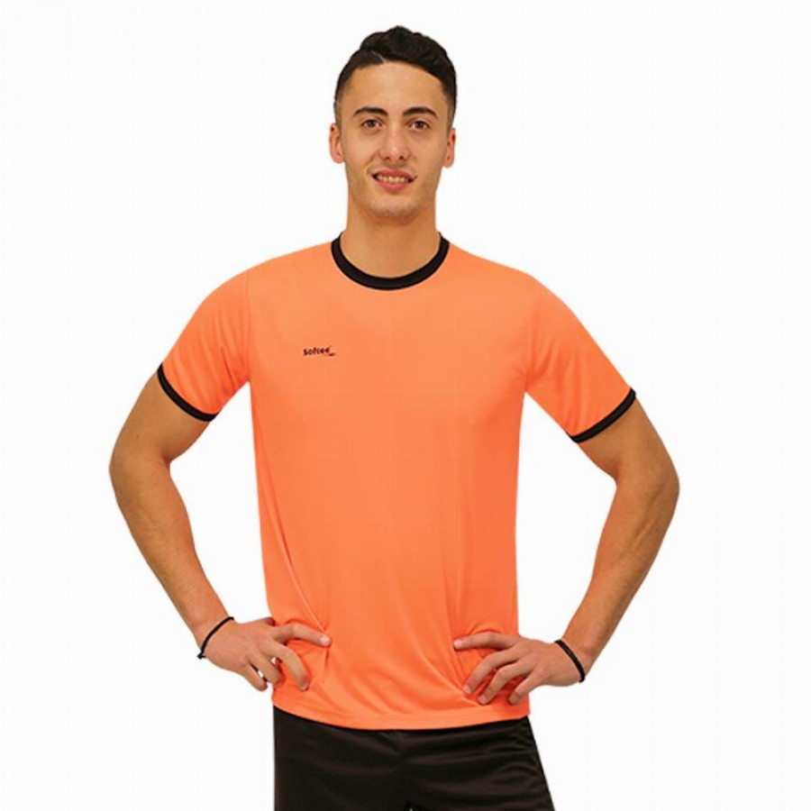 Camiseta Softee Galaxy Coral Fluor Negro