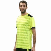 Camiseta Softee Leader Amarillo Fluor Negro