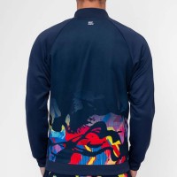 Chaqueta Bidi Badu Wild Arts Printed Azul Oscuro Rojo Mix