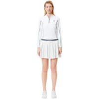 Falda Lacoste Pique Blanco Verde