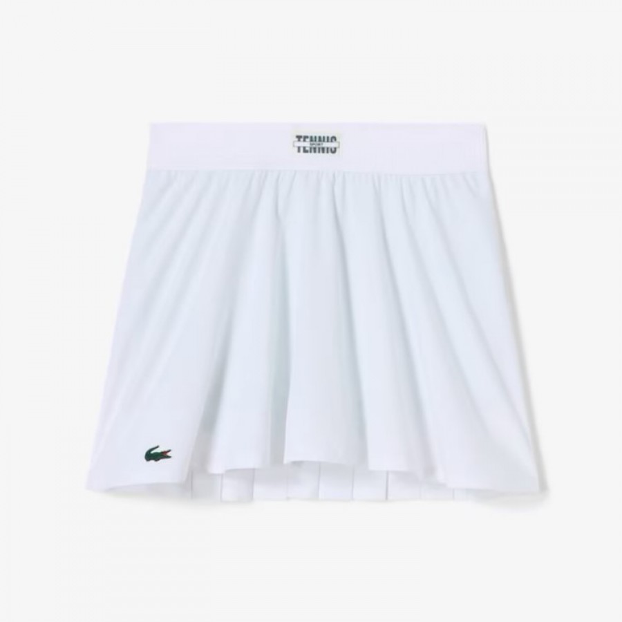 Falda Lacoste Sport Blanco Verde