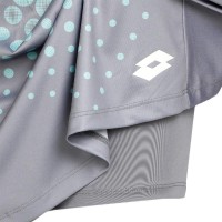 Falda Lotto Top IV Gris Plata Turquesa