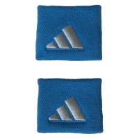 Adidas Short Blue Gray Wristbands 2 Units