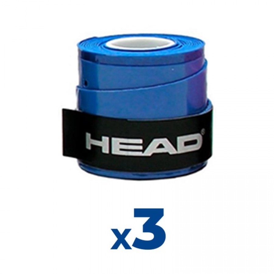 Overgrips Head Xtreme Soft Blue 3 Unités - Barata Oferta Outlet