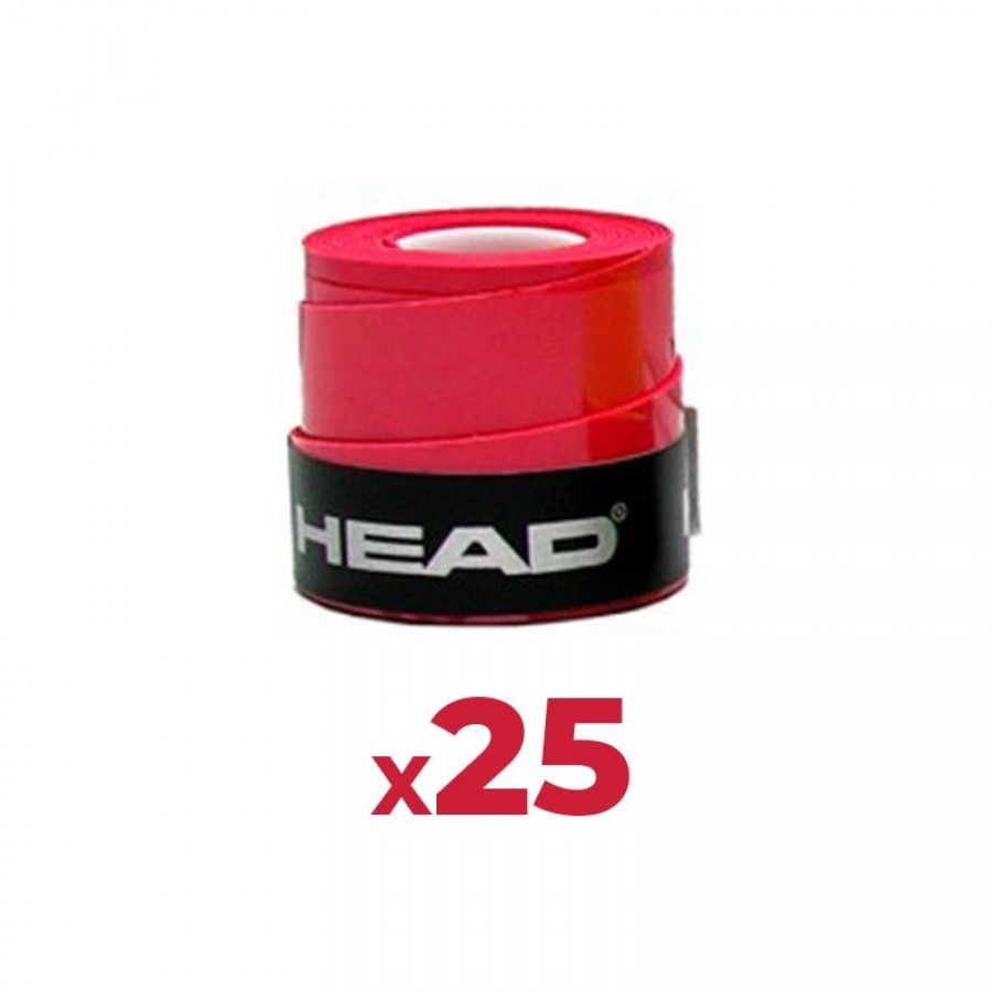 Overgrips Head Xtreme Soft Red 25 Unités - Barata Oferta Outlet