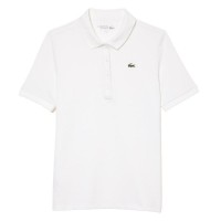 Polo Lacoste Pique Blanco Mujer