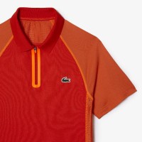 Lacoste Ultra Dry Red Orange Polo Shirt