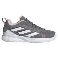 Zapatillas Adidas AvaFlash Clay Gris Blanco Rosa Mujer