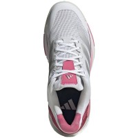 Adidas Crazyquick Boost Padel Blanc Argent Rose Baskets Femme