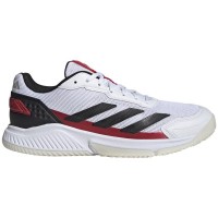 Zapatillas Adidas Courtquick Padel Blanco Negro Rojo