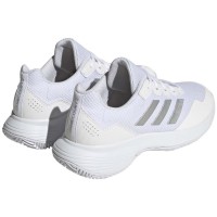 Zapatillas Adidas GameCourt 2 Blanco Plata Metal Mujer