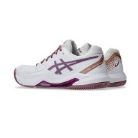 Zapatillas Asics Gel Dedicate 8 Padel Blanco Dark Ube Mujer