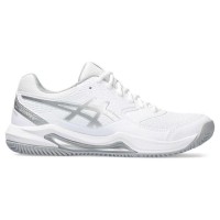 Baskets Asics Gel Dedicace 8 Padel Blanc Gris Femmes