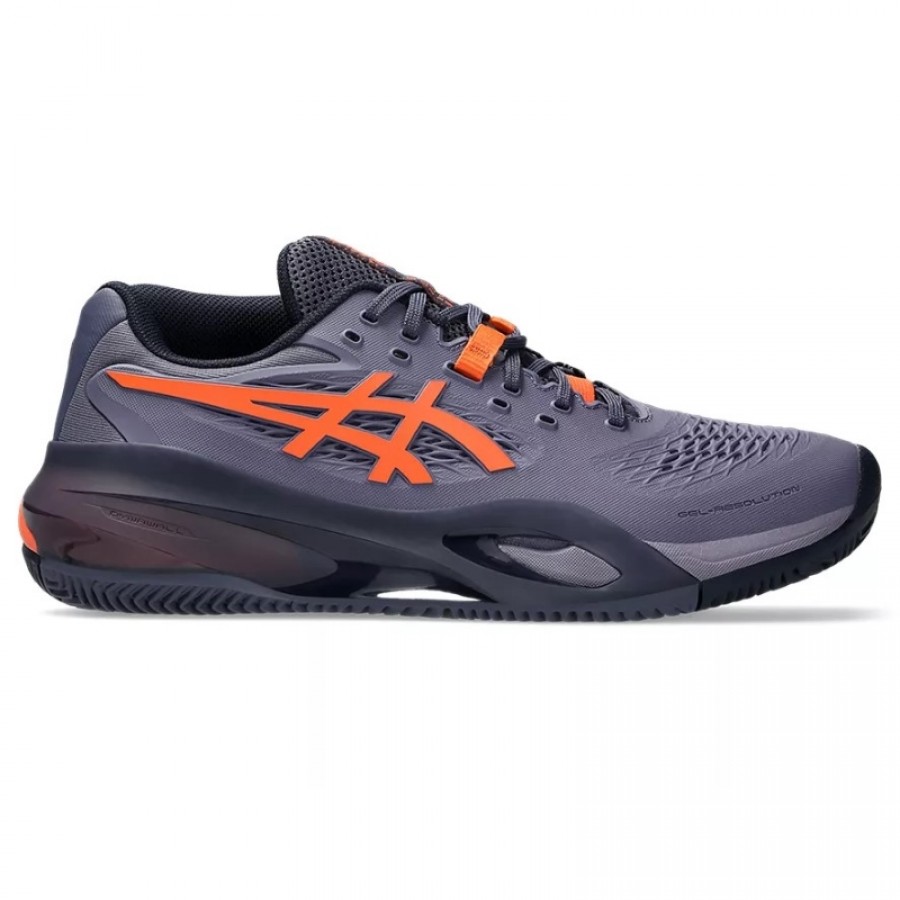 Asics Gel Resolution X Clay Gray Purple Orange Sneakers