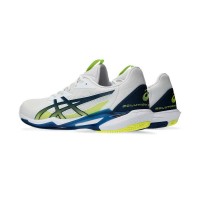 Baskets Asics Solution Speed FF 3 TERRE BATTUE Blanc Bleu Mako