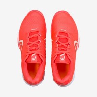 Zapatillas Head Revolt Pro 4.0 Clay Coral Blanco Mujer