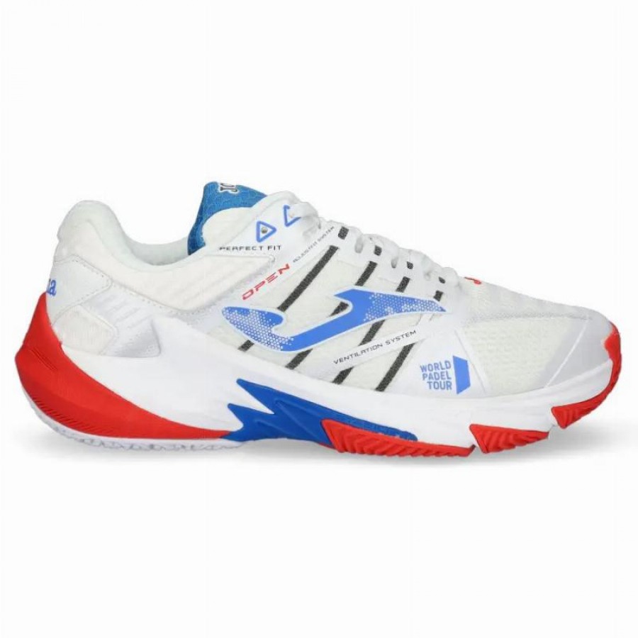 Joma WPT Open 2232 Blanc Bleu Rouge Baskets