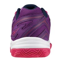 Chaussures Femme Mizuno Break Shot 4 Padel Violet Blanc Fuchsia