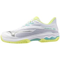 Zapatillas Mizuno Wave Exceed Light 2 Clay Blanco Negro Lima Mujer