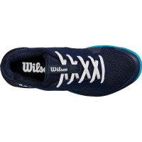 Wilson Rush Pro L Navy Blue White Junior Sneakers